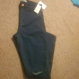 Forever21 Denim highrise destroyed jeans